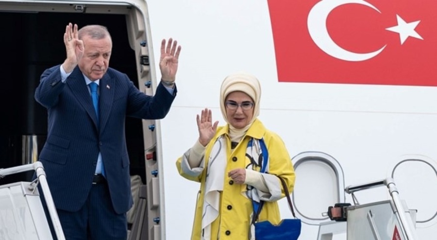 Cumhurbaşkanı Erdoğan'ı taşıyan uçak ABD'ye indi