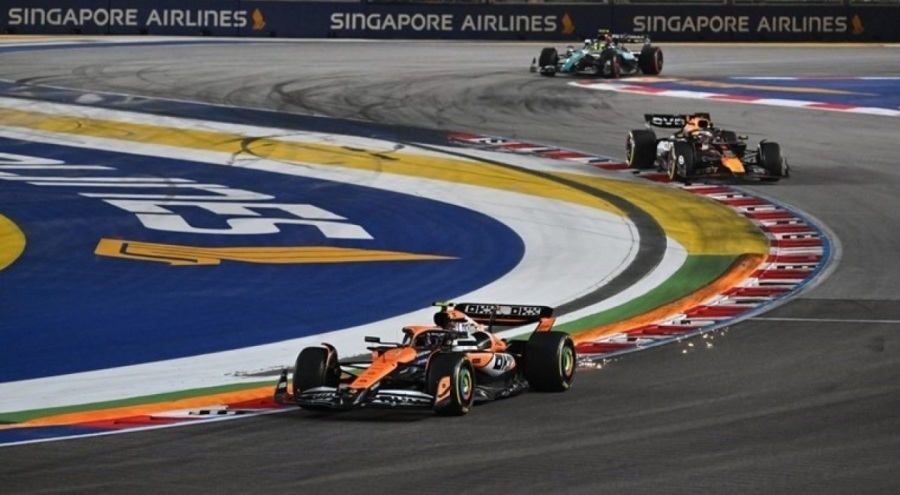 Formula 1 Singapur GP'de kazanan Norris!