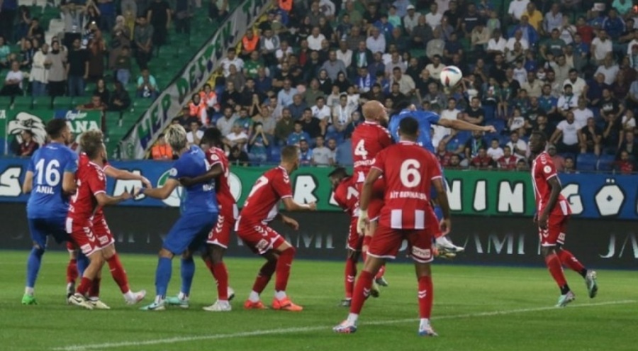 Samsunspor Rize deplasmanında tek golle 3 puanı kaptı