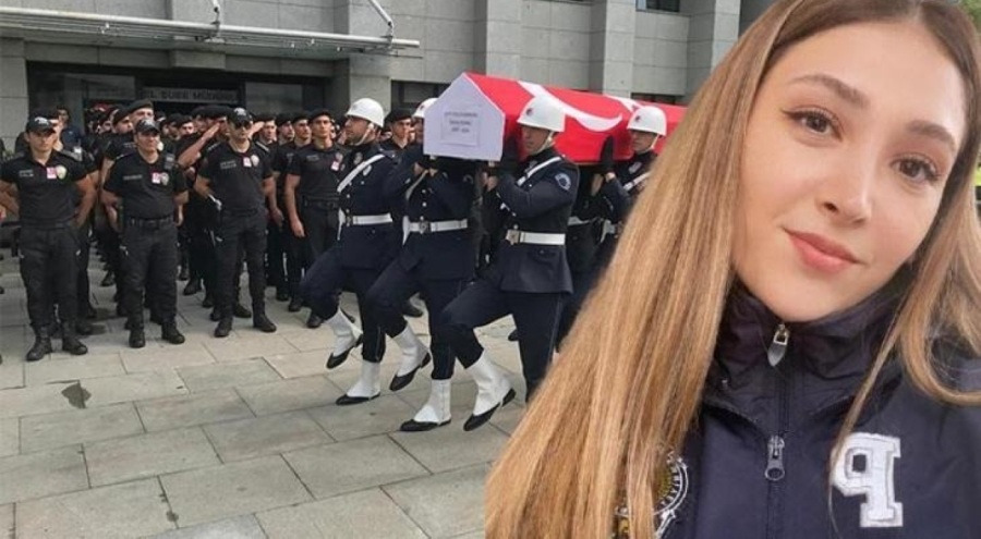 İstanbul'da şehit olan polis memuru için cenaze töreni düzenlendi