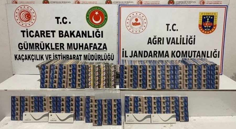 Çok sayıda gümrük kaçağı sigara ele geçirildi