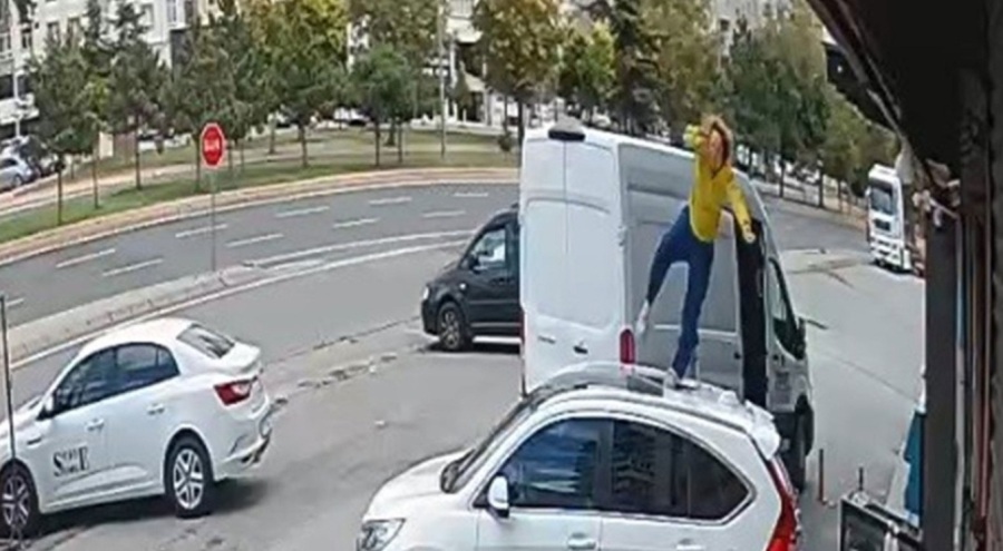 Hamile kadın 3. kattan yere çakıldı