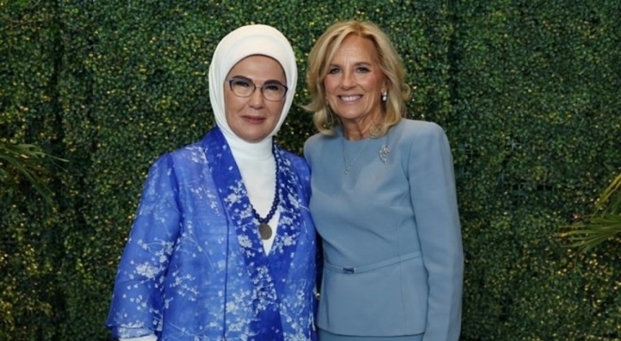 Emine Erdoğan'dan ABD Başkanı Biden'ın eşi Biden'a teşekkür