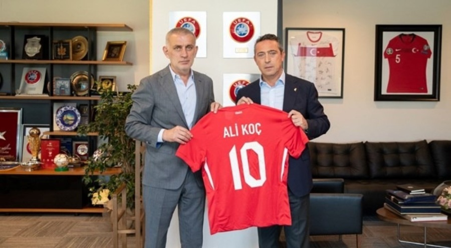 Ali Koç, TFF Başkanı Hacıosmanoğlu'nu ziyaret etti