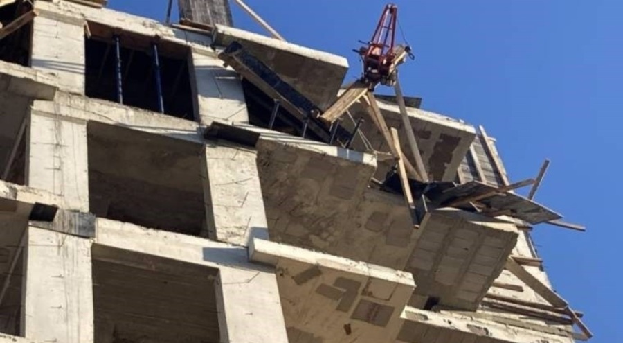 8. kattan düşen vinç tamircisi hayatını kaybetti