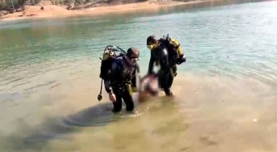 Baraj göletine giren genç adam boğuldu