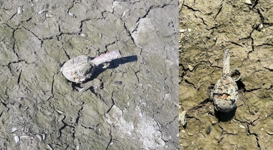 Baraj Gölü'nde el bombası bulundu!