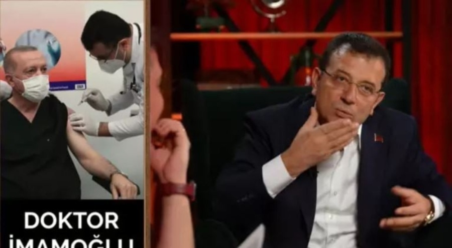 İmamoğlu, Erdoğan'a aşı yapan doktora çok benziyordu: Saç ben kulak ben