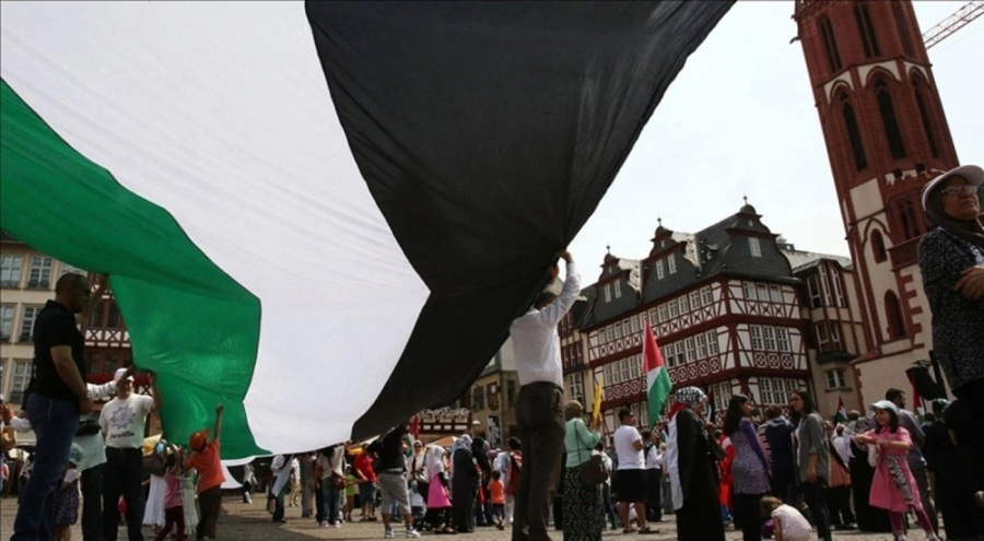 Almanya'da Filistin'e destek eylemine yasak