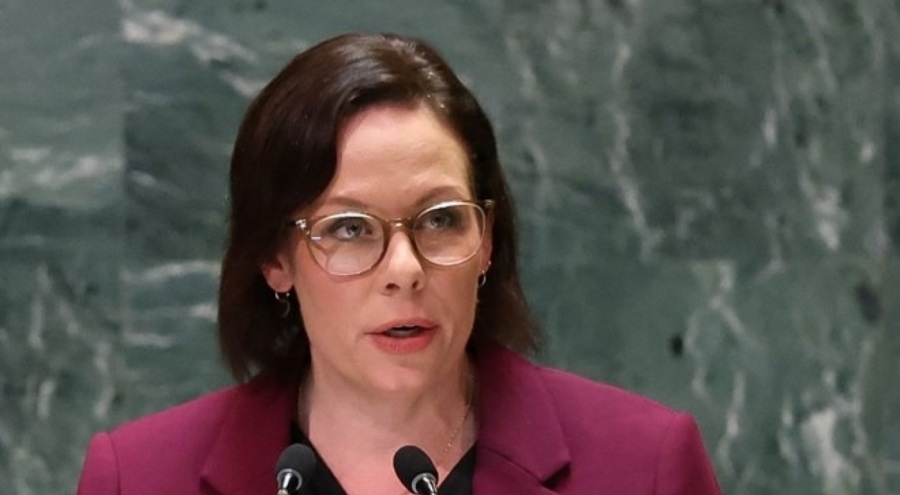 İsveç Dışişleri Bakanı Stenergard parlamentoda domatesli saldırıya uğradı