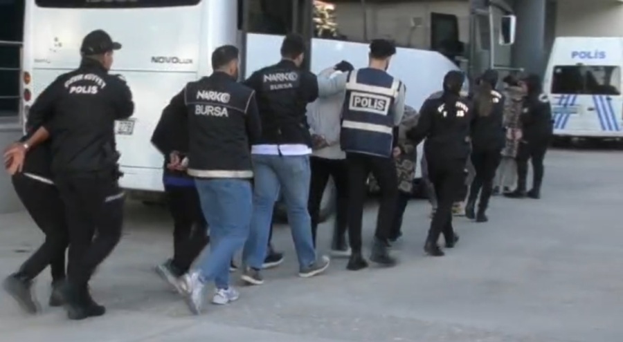 Bursa merkezli 5 ilde uyuşturucu operasyonunda çok sayıda tutuklu!