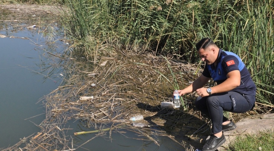 Balık ölümlerinin yaşandığı Karasu Çayı'nda inceleme başlatıldı
