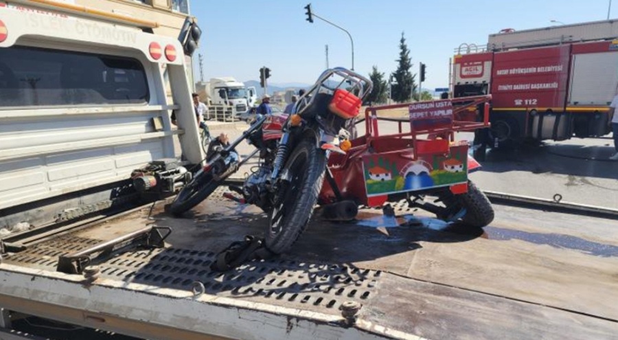 Tırla çarpışan motosikletin sürücüsü hayatını kaybetti!