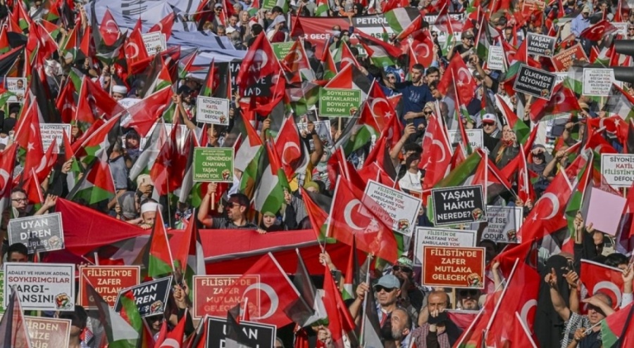 İstanbul ve Ankara'da Filistin'e destek, İsrail'e tepki için binlerce kişi meydanlara çıktı!
