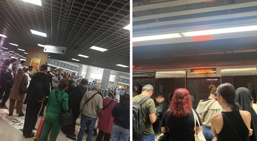 Marmaray'da teknik arıza! Seferler durdu