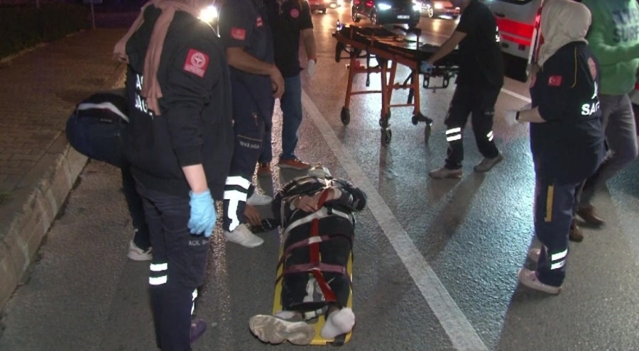 Otomobil motosiklete çarptı: 1 yaralı!