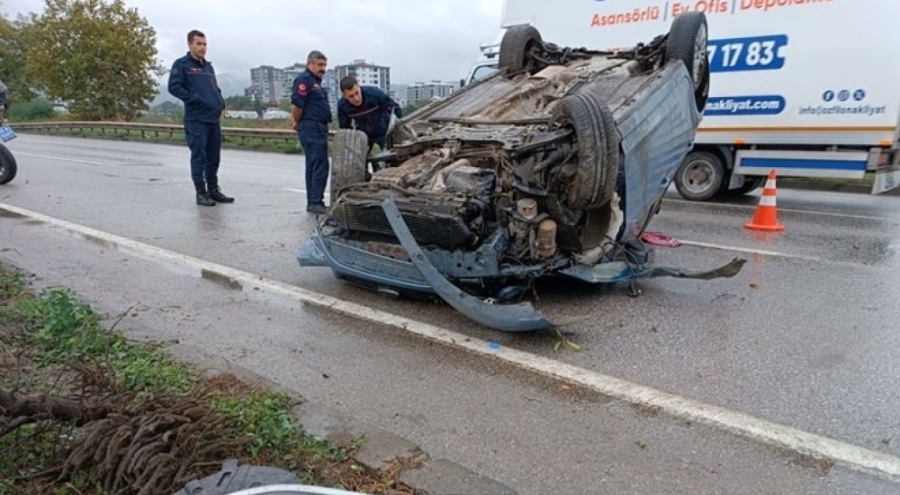 Otomobil takla attı! Çok sayıda yaralı