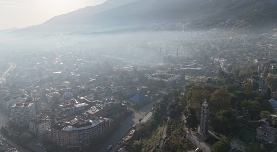 Bursa'da sabah saatlerinde sis etkili oldu