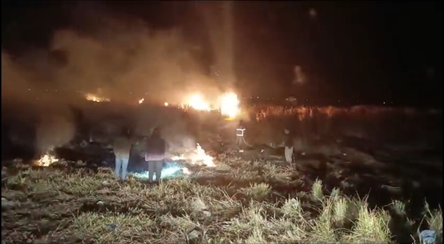 Birçok kuş türünün yaşadığı Nehil Sazlığı'nda yangın!