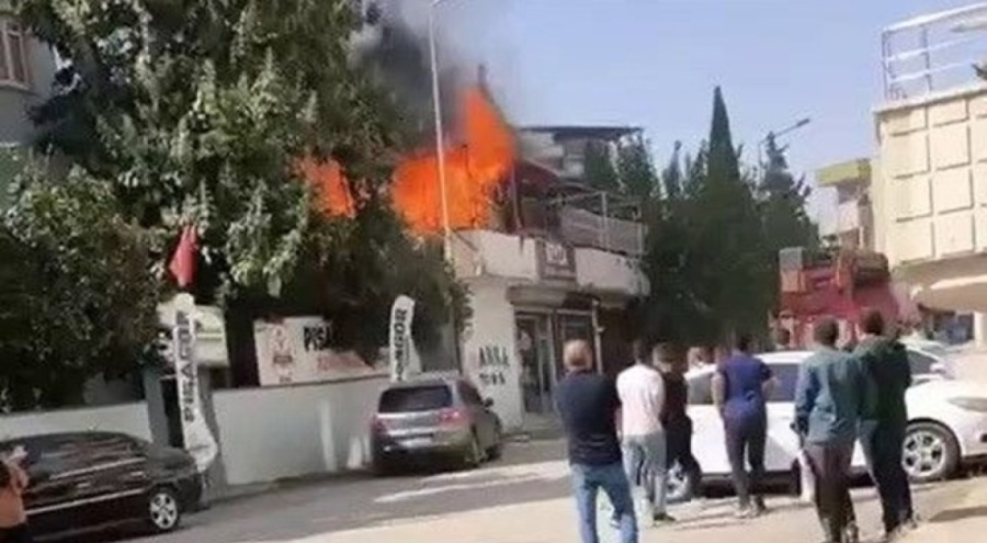 İş yerinde yangın paniği