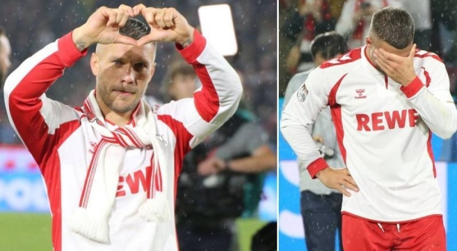 Podolski'den futbola duygusal veda