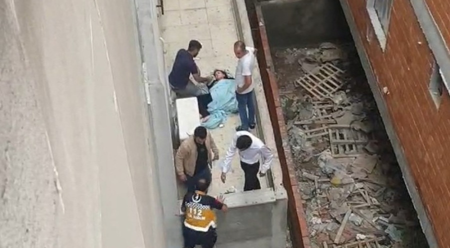 Evden kaçmak isteyen 16 yaşındaki G.T. 2'nci kattan düştü