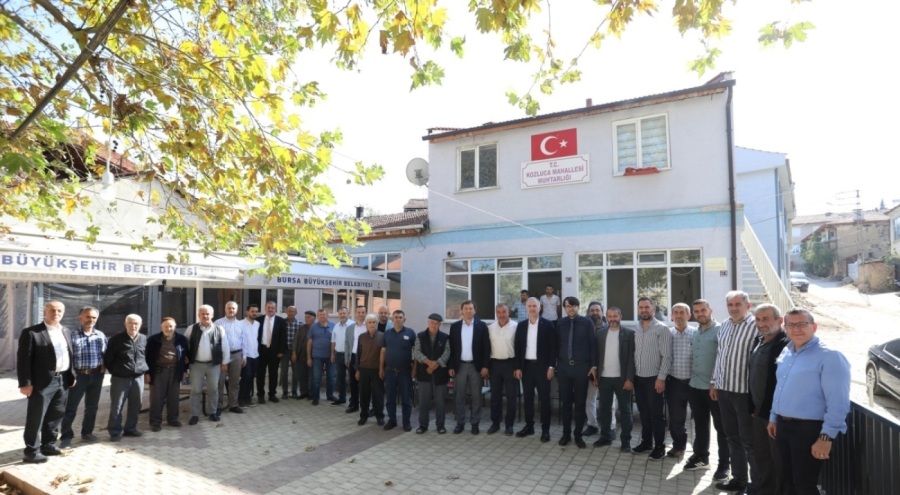 İnegöl Belediye Başkanı Alper Taban, kırsal mahallelerde vatandaşla bir araya geliyor