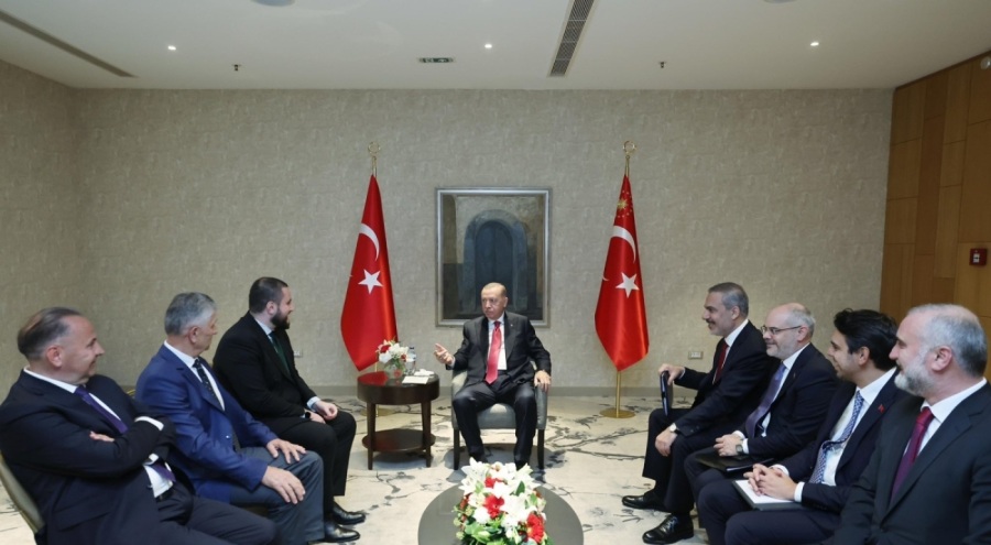 Cumhurbaşkanı Recep Tayyip Erdoğan, Sancak bölgesinin siyasi ve dini liderlerini kabul etti