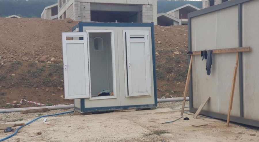 Banyoda kan donduran manzara!