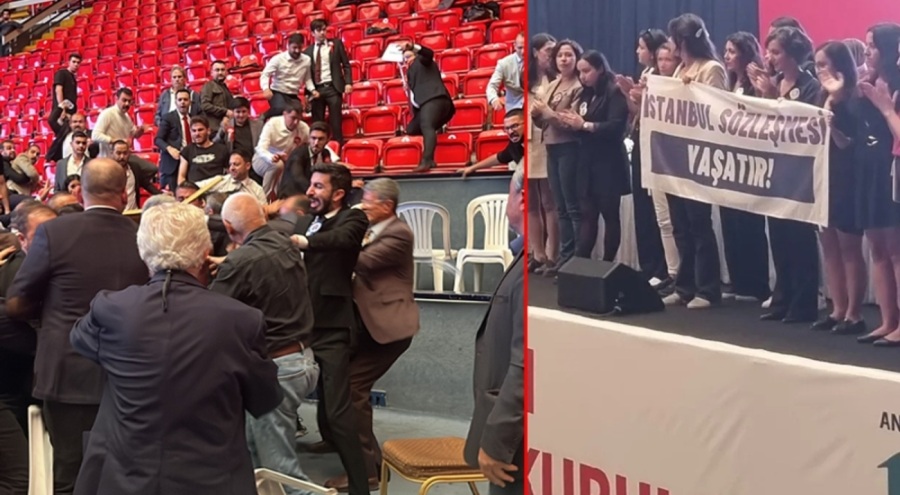 Ankara Barosu Genel Kurulu'nda gerginlik: "Baroda terörist istemiyoruz"