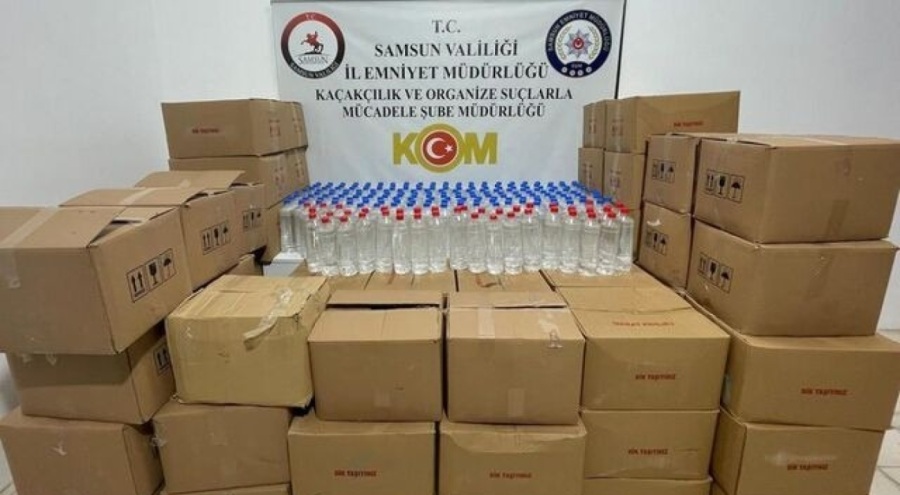 1200 litre etil alkol ele geçirildi!