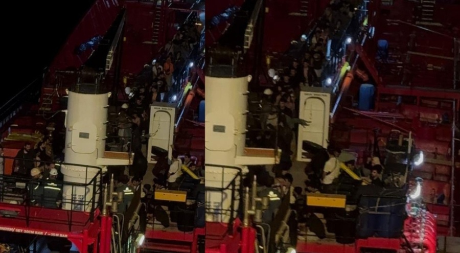 Denizde mahsur kalan göçmenler Türk kaptan tarafından kurtarıldı!