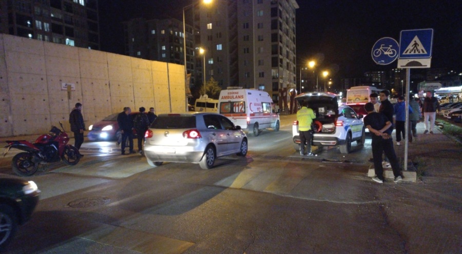 Bir an dalgınlık kazaya sebep oldu!