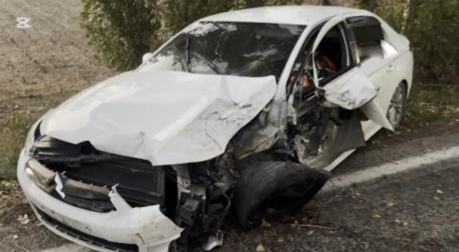 Otomobil ağaça çarptı: 4 yaralı