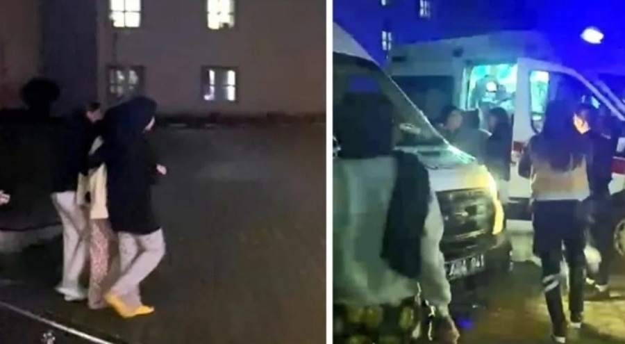 Kız öğrenci yurdunda asansör düştü!