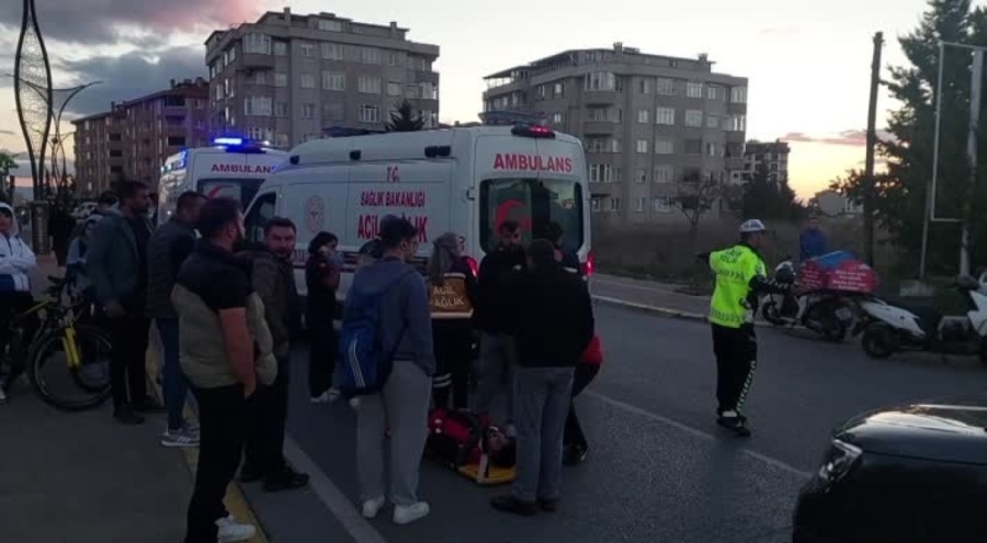 Motosiklet kazası! 2 yaralı