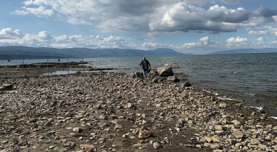 Bursa'da İznik Gölü kuraklık tehlikesi altında
