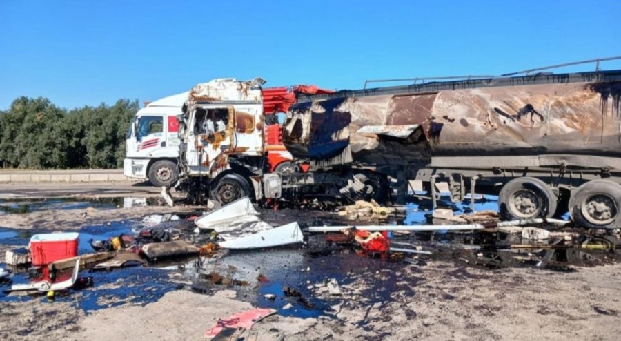 Yakıt tankerinde yangın!