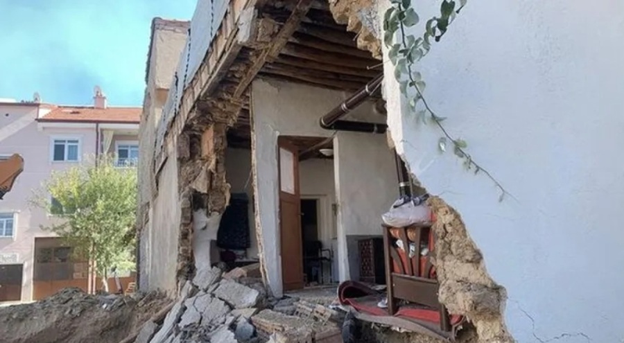 Temel kazısında faciadan dönüldü!