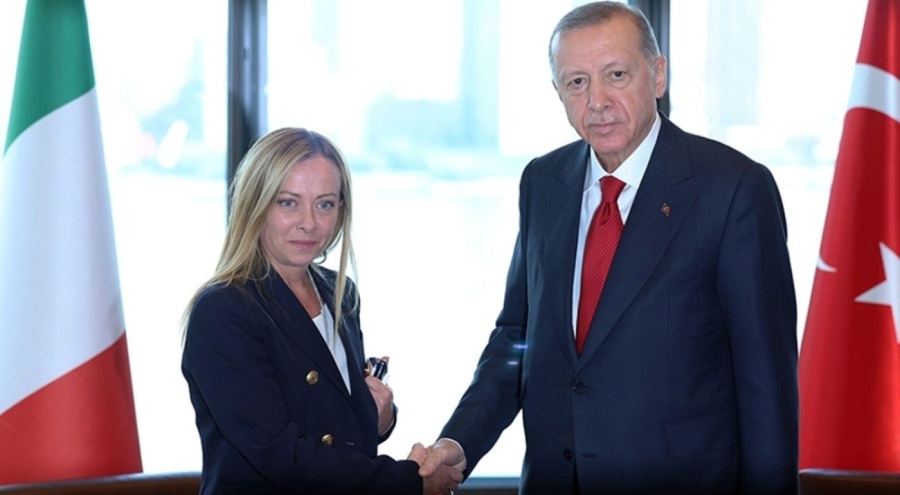 Cumhurbaşkanı Erdoğan, İtalya Başbakanı ile görüştü