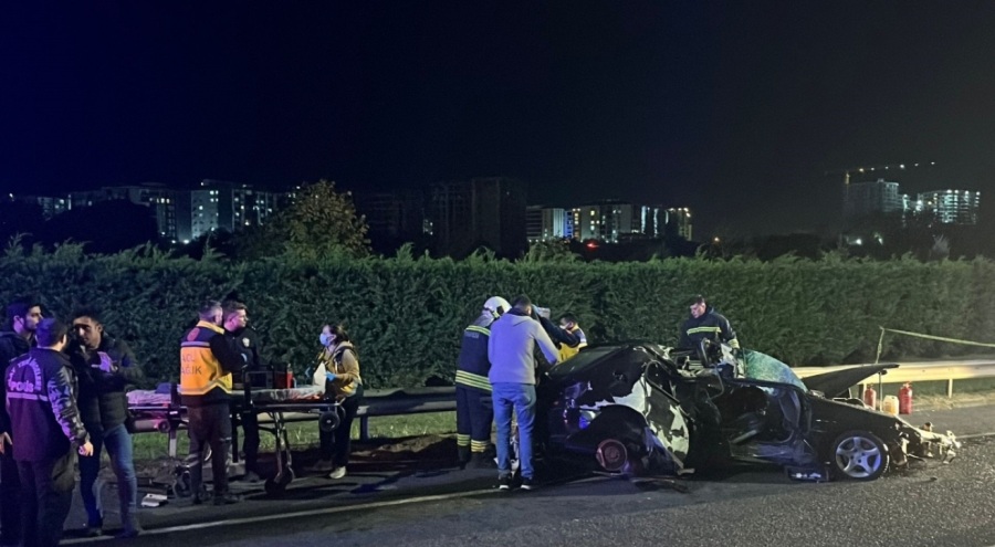 Tekirdağ'da feci kaza: 1 ölü, 1 yaralı