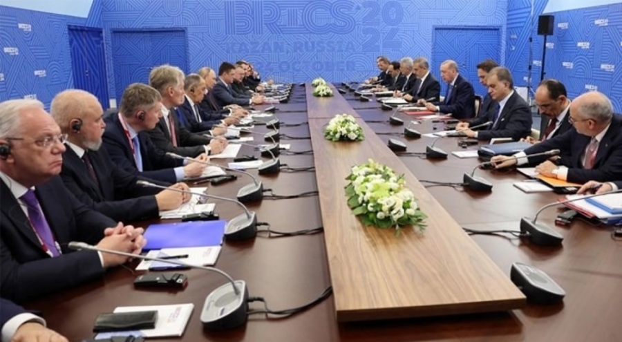 Cumhurbaşkanı Erdoğan, Kazan'da Putin ile görüştü