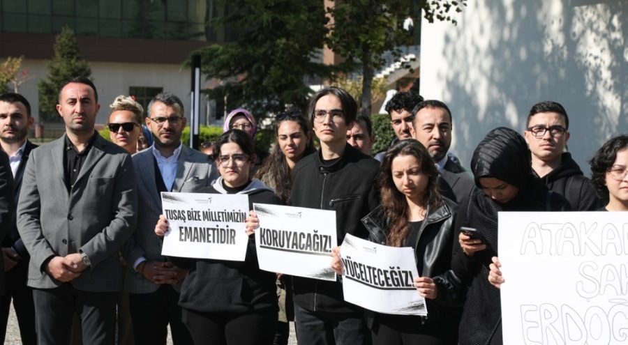 Bursa Teknik Üniversitesi öğrencilerinden TUSAŞ'a yapılan terör saldırısına tepki