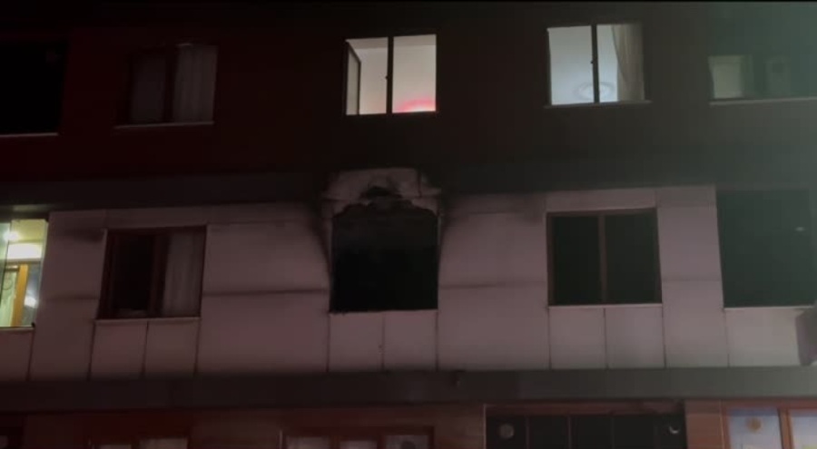 4 katlı binada yangın çıktı