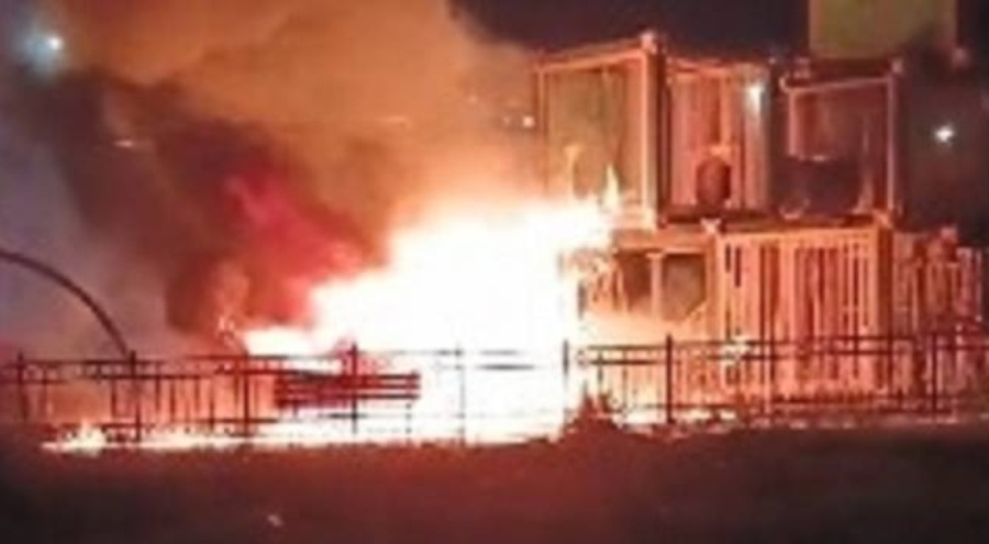 Çocuk parkında yangın!