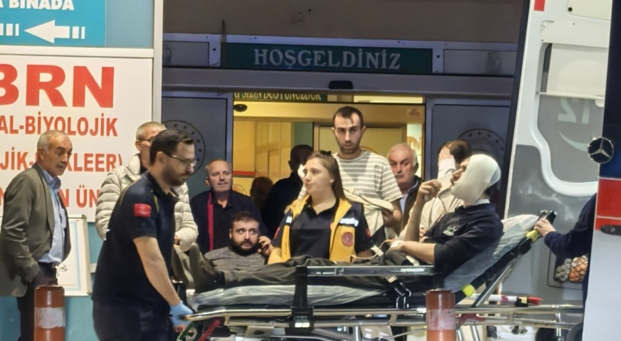 Bursa'da kopan halat yüzüne çarptı