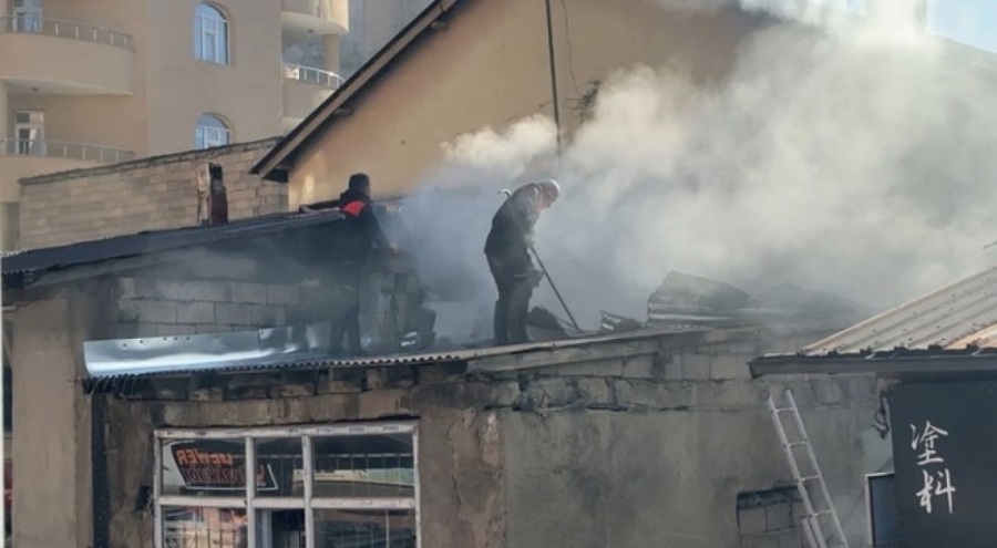 İş yerinde yangın çıktı