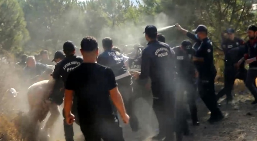 Bodrum'da taşlı, sopalı yıkım!