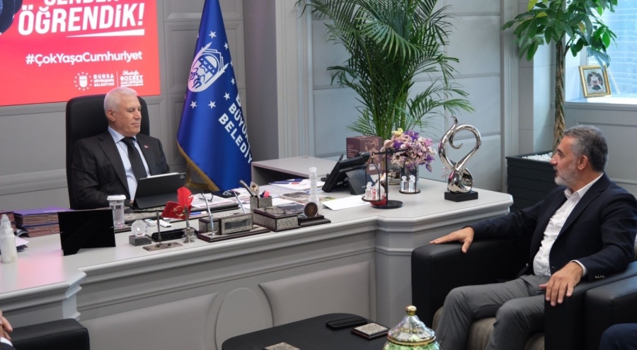 MÜSİAD Bursa Şubesi'nden Başkan Bozbey'e ziyaret! Başkan Bozbey: "Kent anayasasını ortak akılla Bursa'ya kazandıracağız"