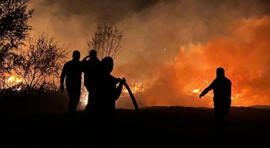 Tarım araçları deposunda yangın!